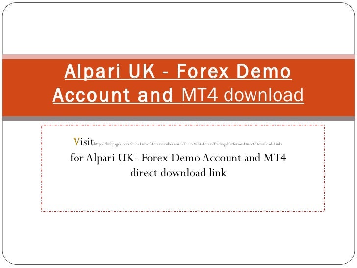 alpari uk forex demo account